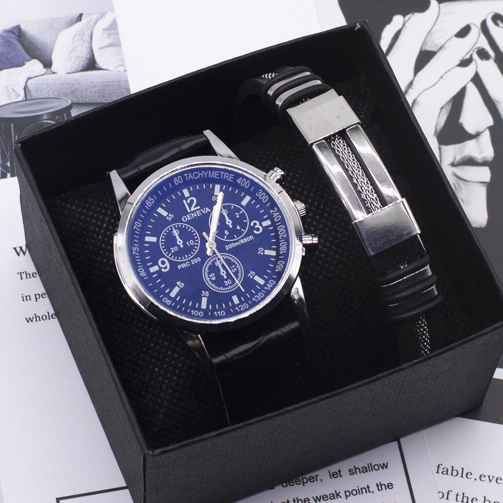 Men's watch fashion Blue light glass wrist watch - Image 3