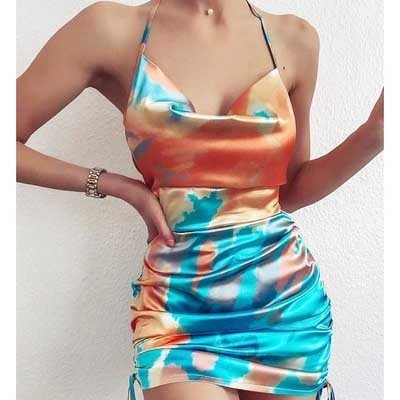 Women''s Sexy Backless Suspender Skirt Dresses - Image 3