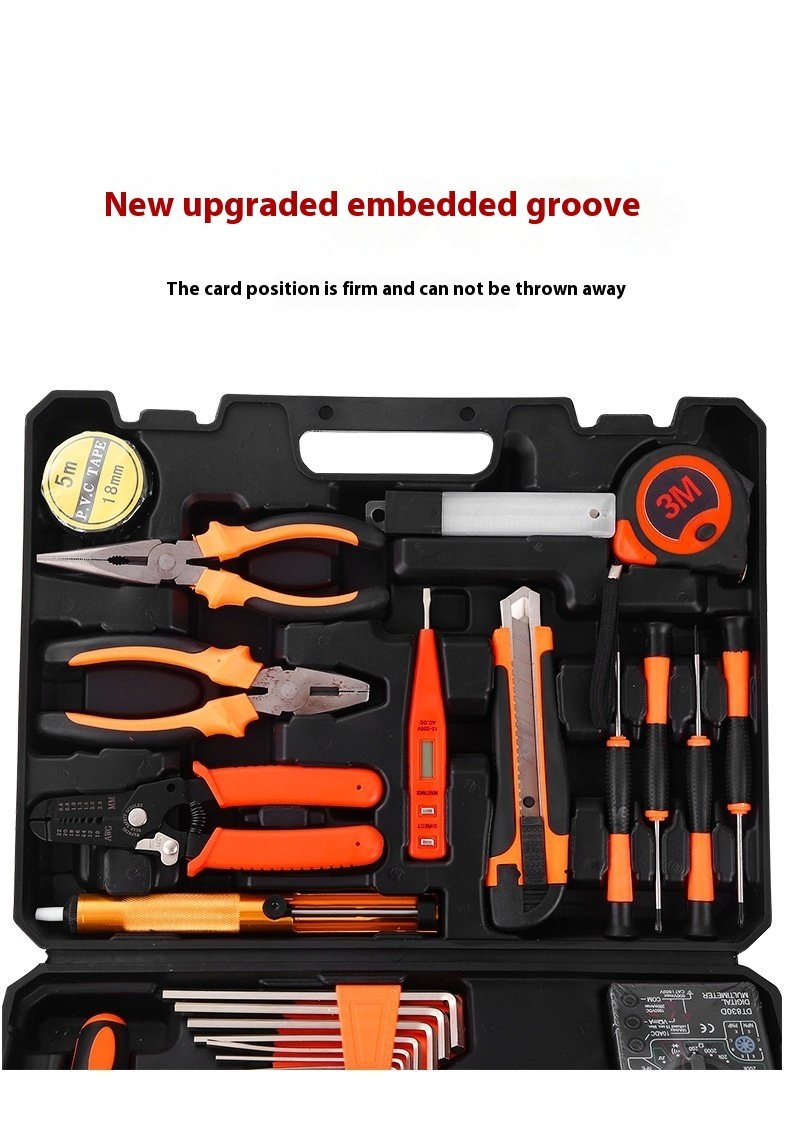 Carbon Steel Comprehensive Household Hardware Kits - Image 3