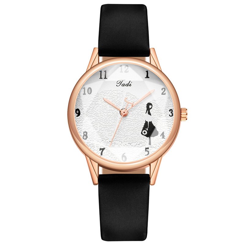 Minimalist Creative Girl Pattern Women's Quartz Watch - Image 3