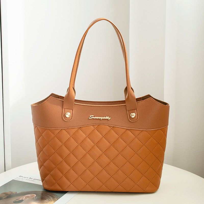 Rhombus Handbag Women Shopping Shoulder Crossbody Bags - Image 7