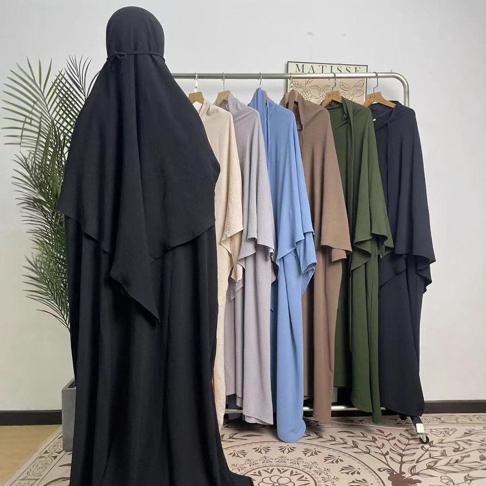 Two-piece Headscarf Suit Muslim Long Dress - Image 2