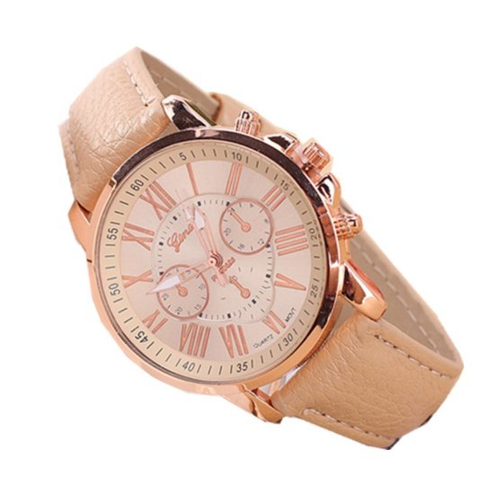 Three eye watches, retro GENEVA, Geneva students, couples, watches, men's belts, quartz trends watches - Image 4