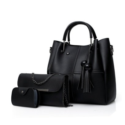 European and American fashion single shoulder Messenger bag ladies three-piece tassels mother bag - Image 5