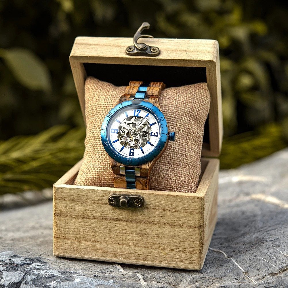 Wooden Automatic Mechanical Watches Men Luxury - Image 5