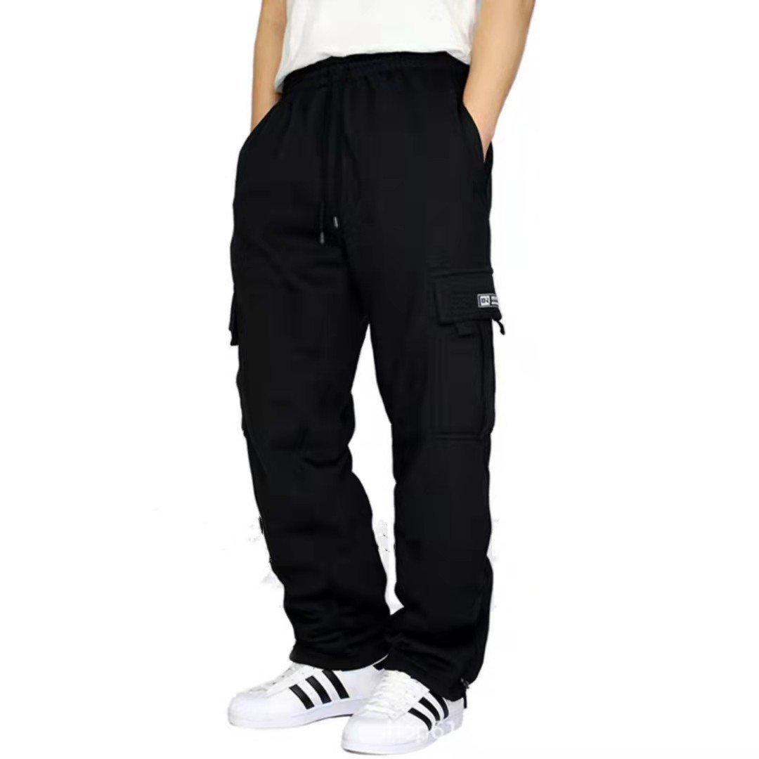 Men Pants Sweatpants Stretch Elastic Waist Jogger Sports Pants Drawstring Trousers Fashion Mens Clothing - Image 3