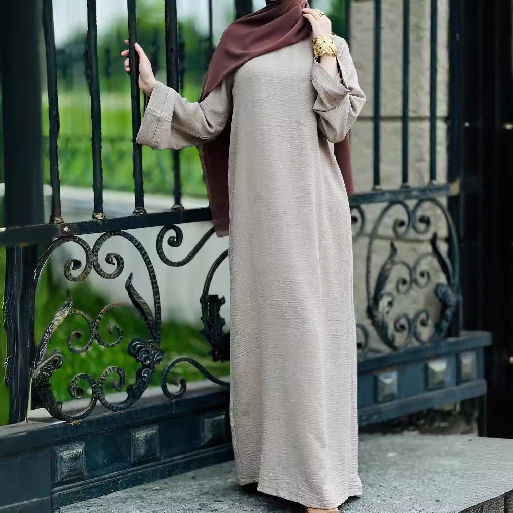 Muslim Female Dubai Turkey Fallwinter Dress - Image 2