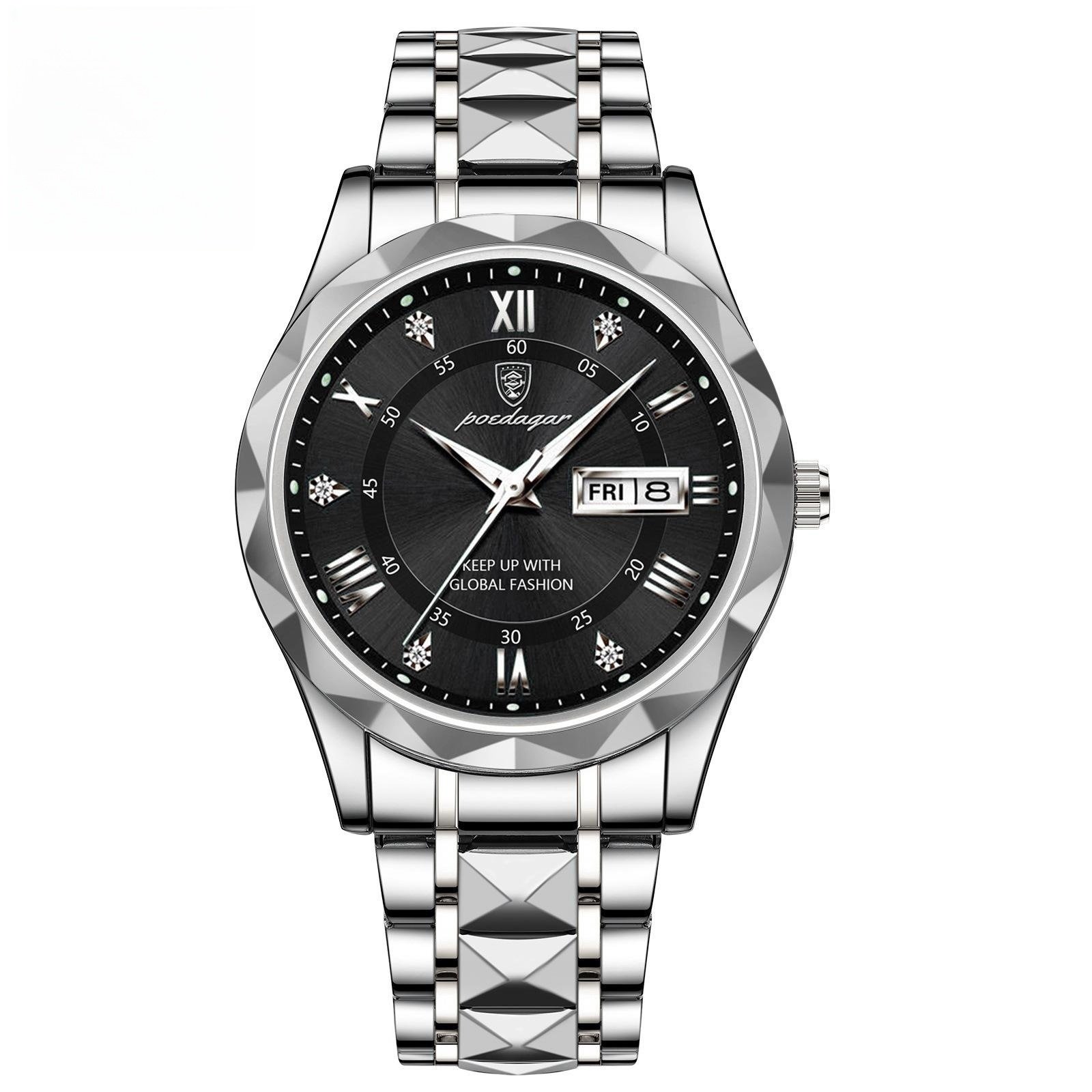 Men's Waterproof Double Calendar Luminous Quartz Watch - Image 3