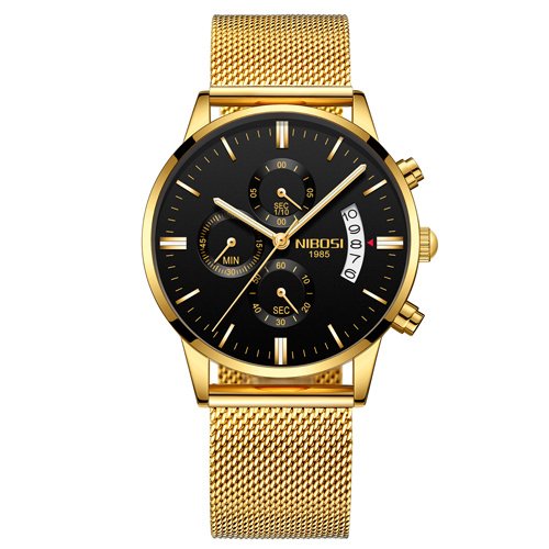 Men Watch Chronograph Sport Mens Watches Top Brand Luxury Waterproof Full Steel Quartz Gold Clock Men Relogio Masculino - Image 5