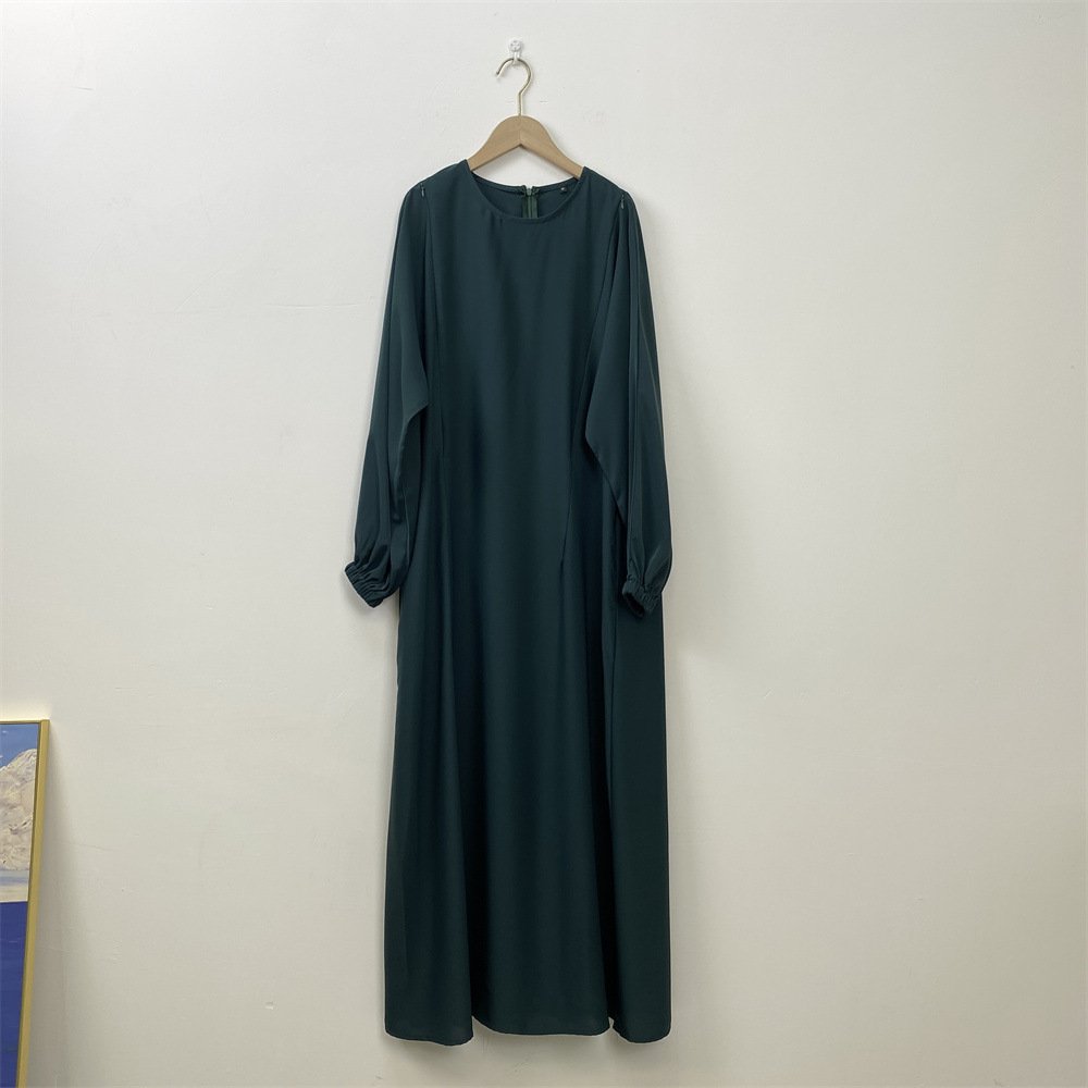 Fashion Nursing Clothes Muslim Long Sleeve Slim Fit Dress - Image 7