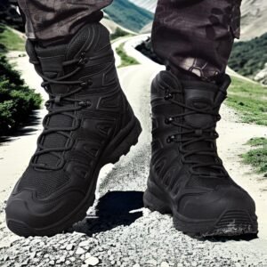 Men's Mid-Top Outdoor Hiking Boots In Plus Size 47