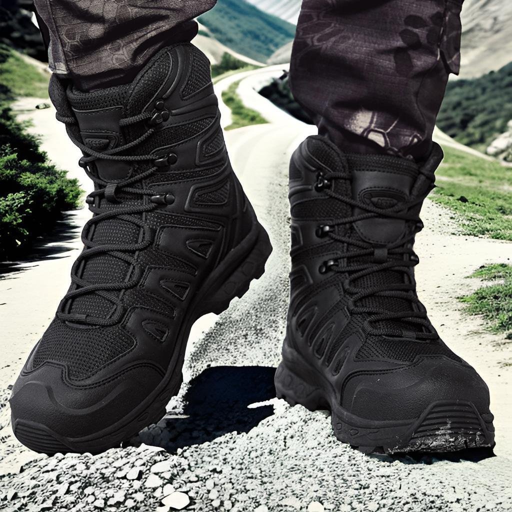 Men's Mid-Top Outdoor Hiking Boots In Plus Size 47