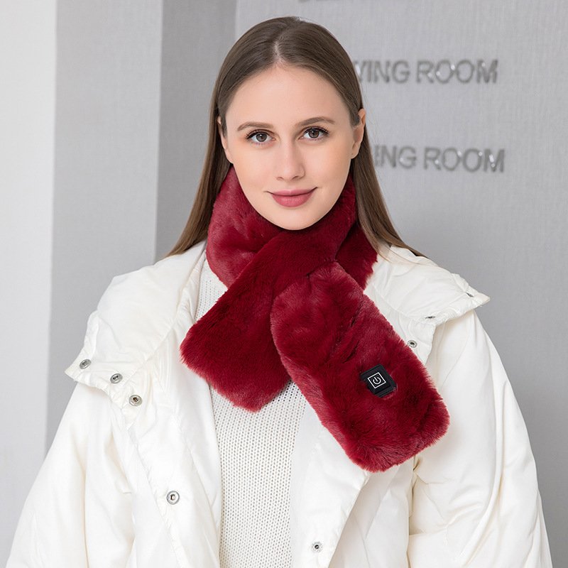 Heating Scarf USB Electric Heated Neck Wrap Heating Pad Pain Relief Three-gear Temperature Control Neck Warmer For Women Men - Image 5