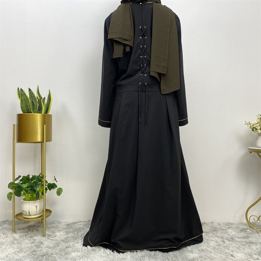 European And American Large Size Muslim Dress - Image 5