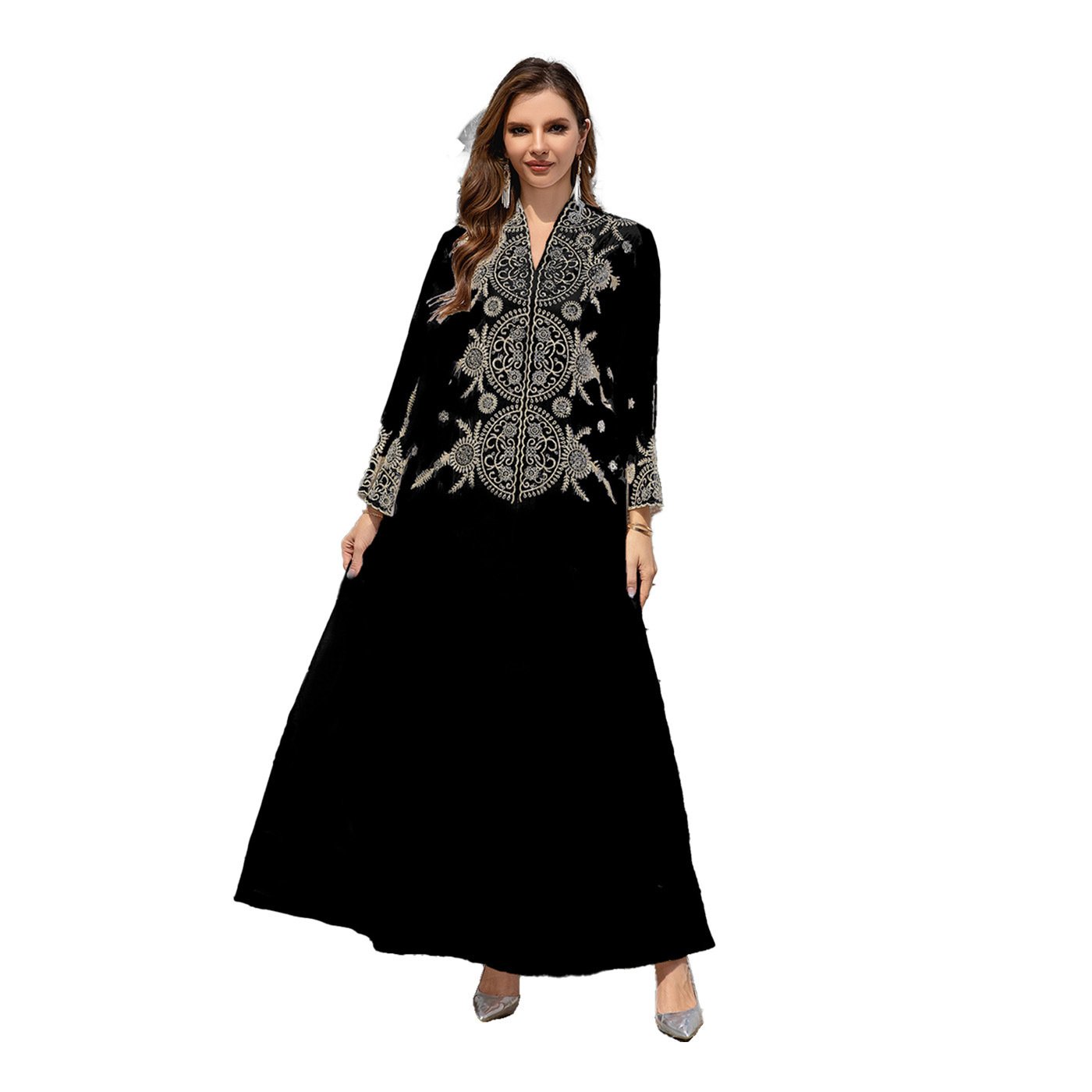 Muslim Women's Wear Robe Middle East Dubai Dress - Image 9