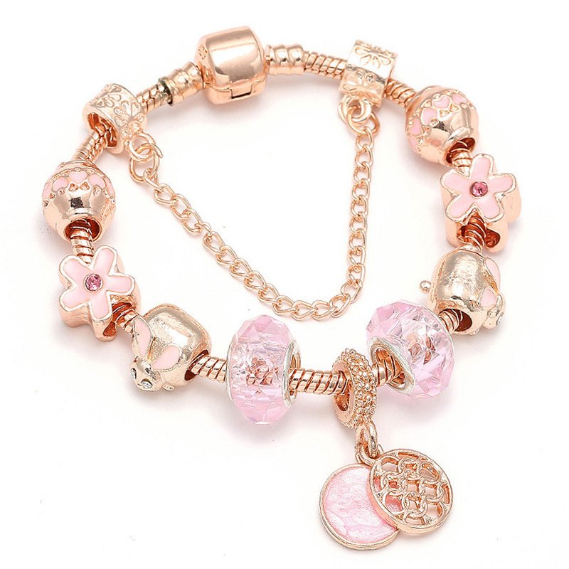 Fashion Love Geometric Rose Gold Bracelet Women's Jewelry - Image 7