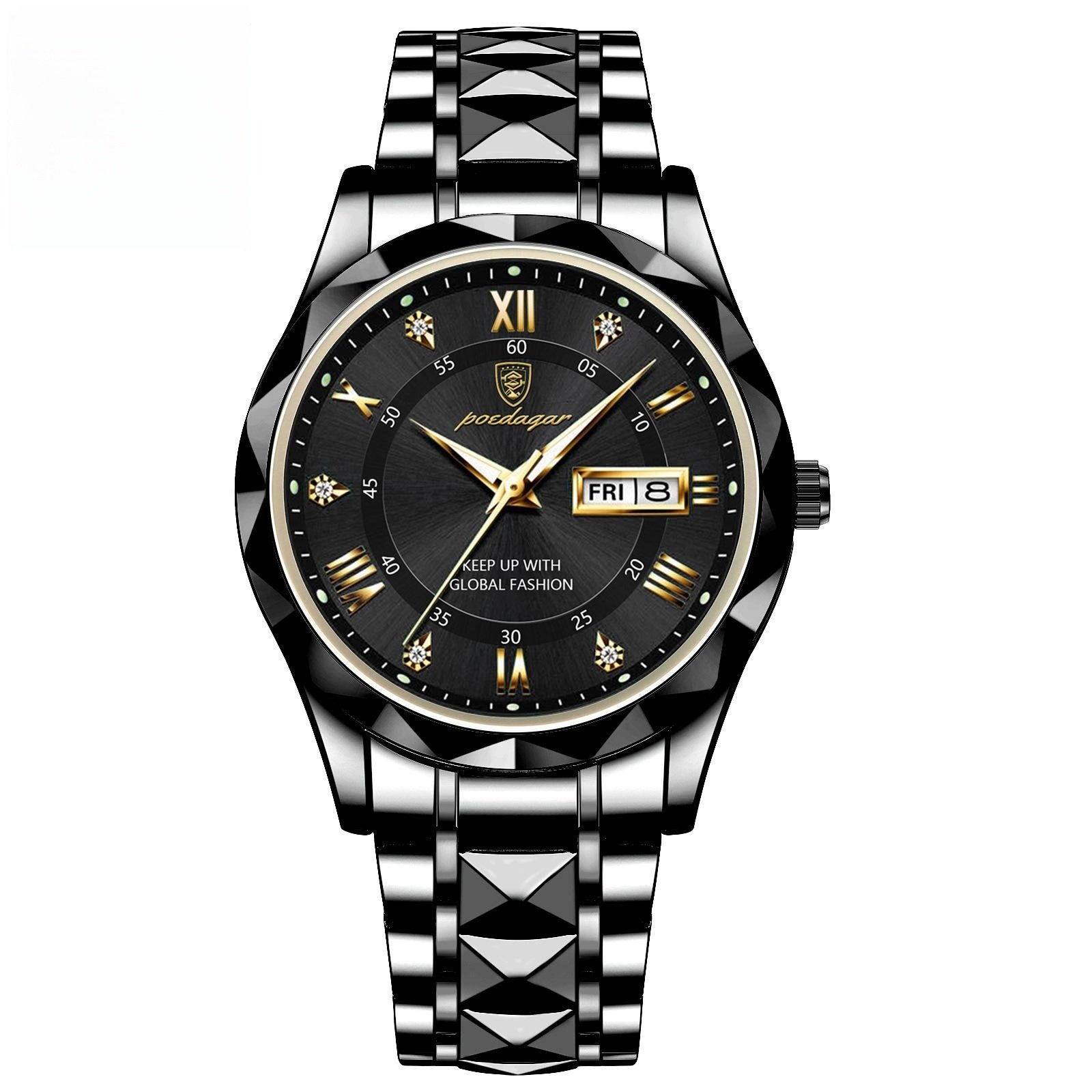 Men's Waterproof Double Calendar Luminous Quartz Watch - Image 6