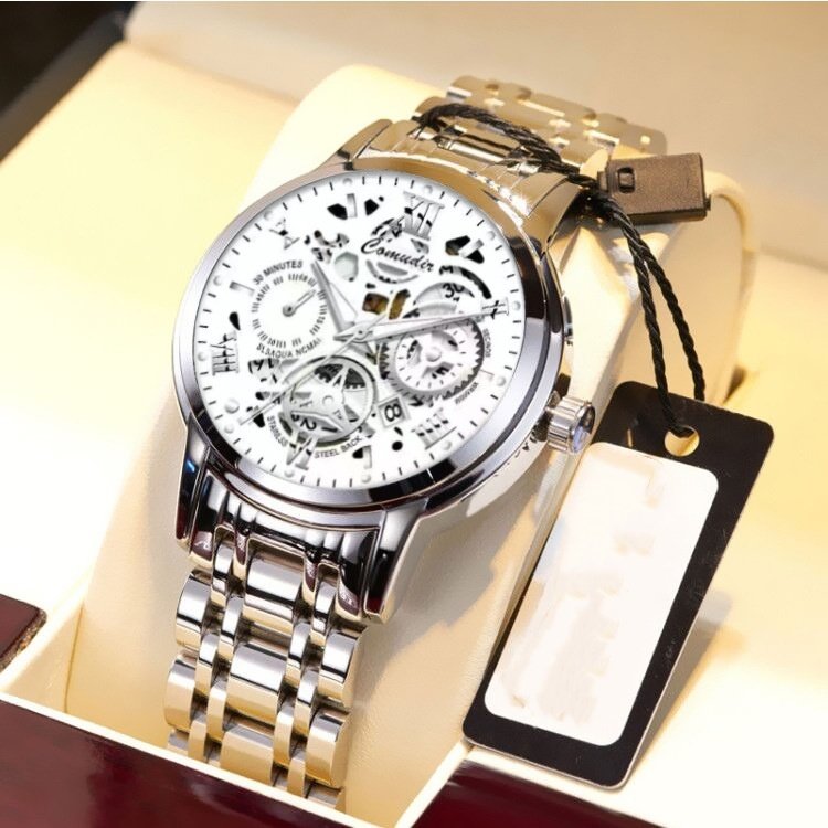 Fashion Jewelry Hollow Men's Watch Men's Waterproof Luminous Calendar - Image 5