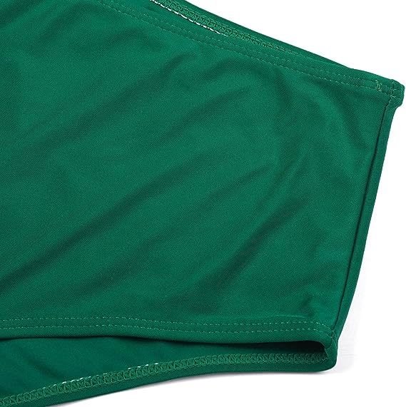 New Style Swimsuit Double Layer Lotus Leaf Tropical Rain Forest High Waist Split Swimsuit - Image 6