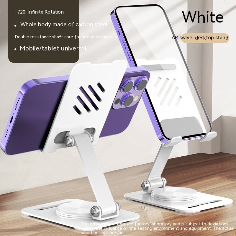 360 Degrees Rotate Metal Desk Mobile Phone Holder Stand For Phone Pad Adjustable Desktop Tablet Holderl Table Cell Phone Stand - Image 7