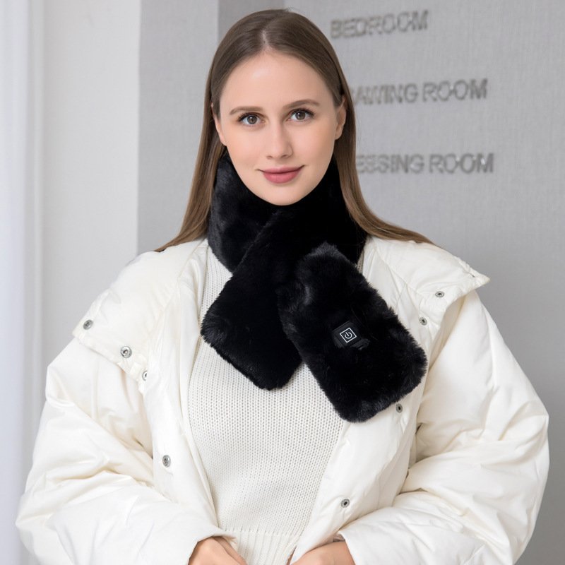 Heating Scarf USB Electric Heated Neck Wrap Heating Pad Pain Relief Three-gear Temperature Control Neck Warmer For Women Men - Image 4