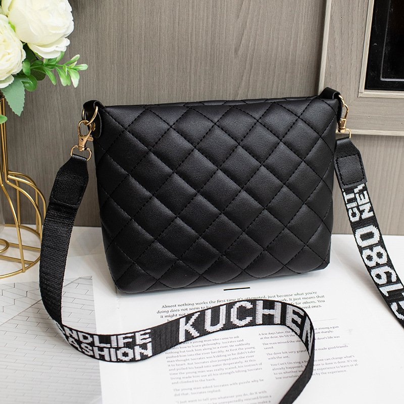 Small Messenger Bag For Women Trend Lingge Embroidery Female Shoulder Bags Fashion Chain Ladies Crossbody Purse - Image 4