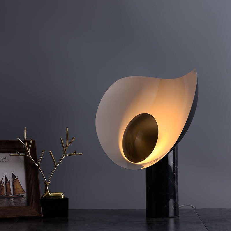 Postmodern Nordic Creative Hardware Tea Restaurant Table Lamp American Designer Model Room Bedroom Study Decorative Table Lamp - Image 3