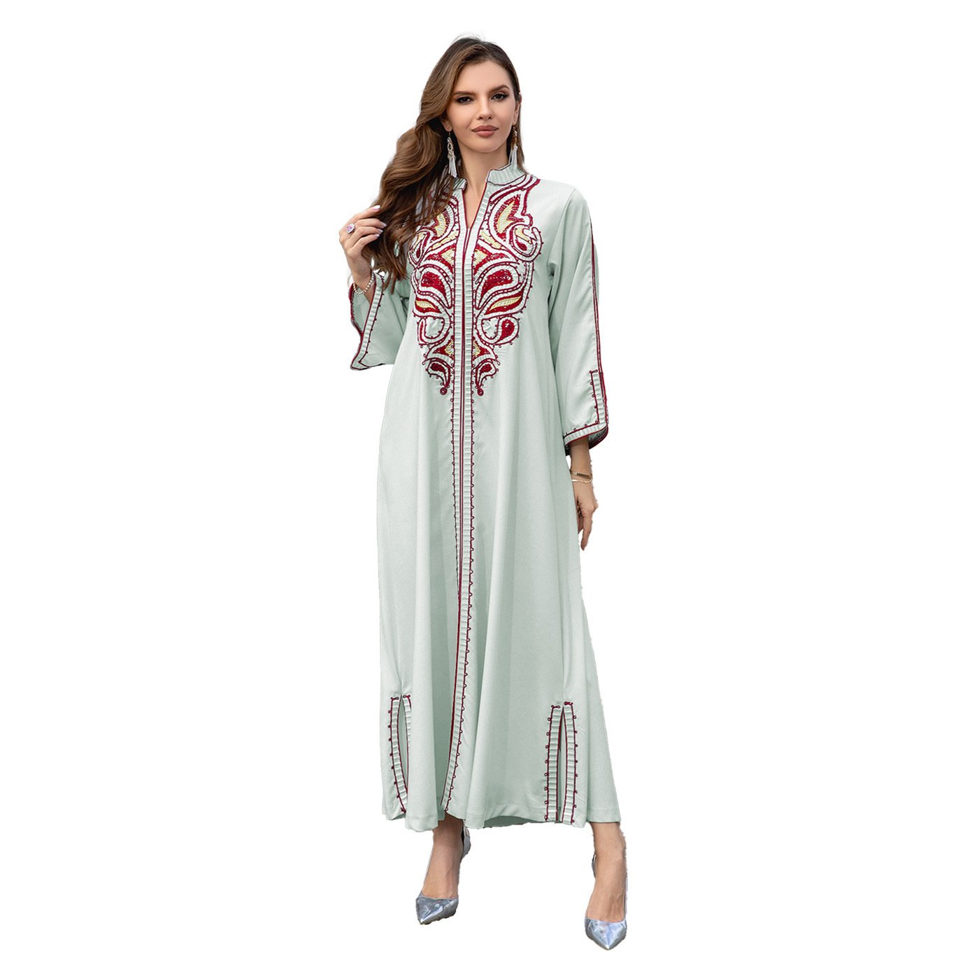 Muslim Middle East Embroidery Dress - Image 5