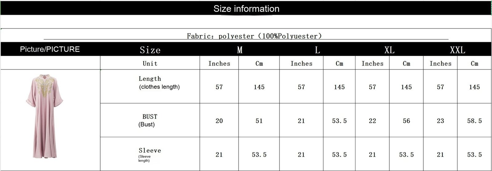 Muslim Women Embroidered Robe Dress - Image 8