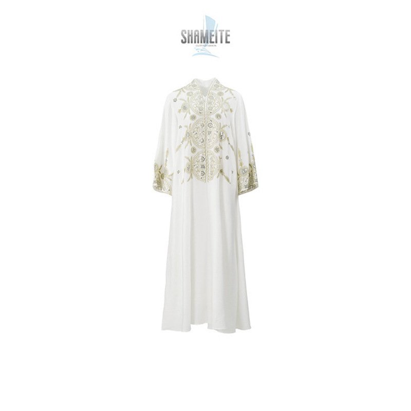 Muslim Women's Wear Robe Middle East Dubai Dress - Image 5