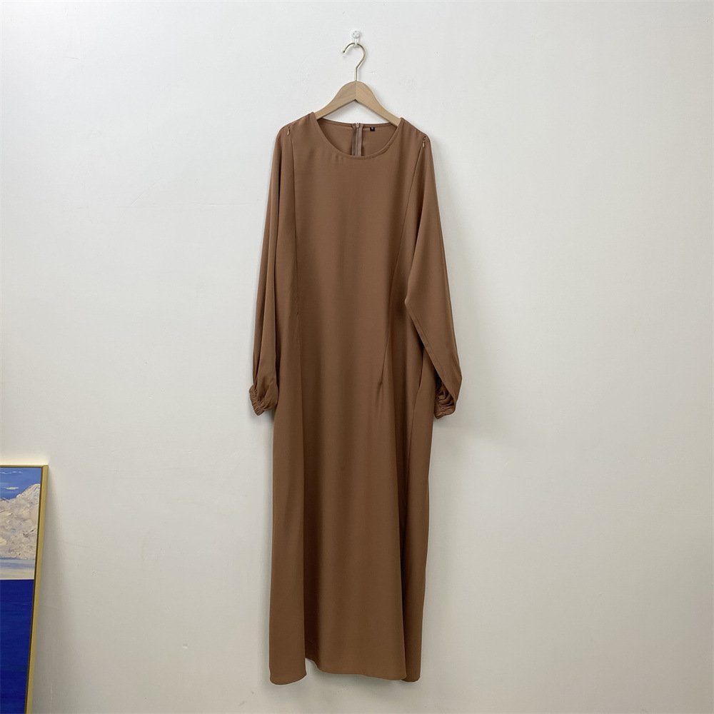 Fashion Nursing Clothes Muslim Long Sleeve Slim Fit Dress - Image 8