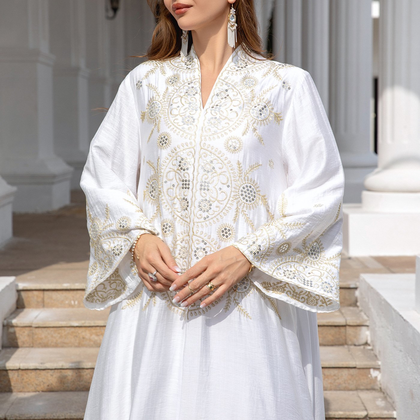 Muslim Women's Wear Robe Middle East Dubai Dress - Image 4
