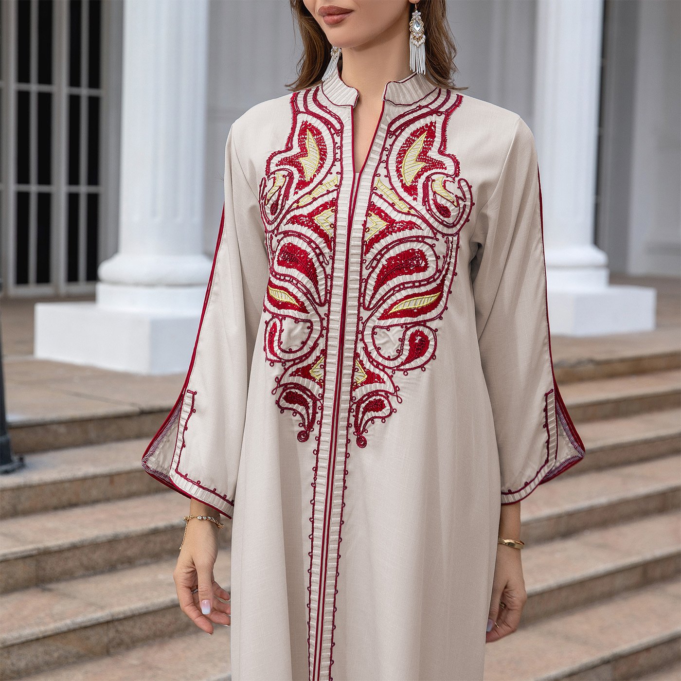 Muslim Middle East Embroidery Dress - Image 4