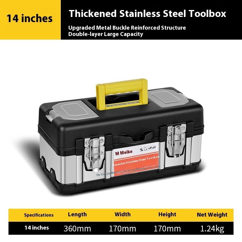 Home Hardware Tool Box Parts Box Stainless Steel - Image 6
