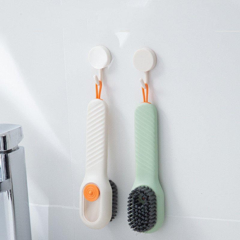 Multifunctional Soft-bristled Shoe Brush Long Handle Brush Automatic Liquid Adding Shoe Clothing Board Brush Cleaning Tool - Image 7