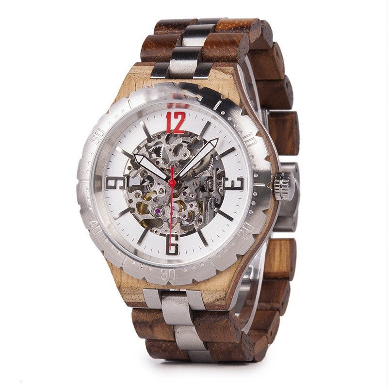Wooden Automatic Mechanical Watches Men Luxury - Image 3
