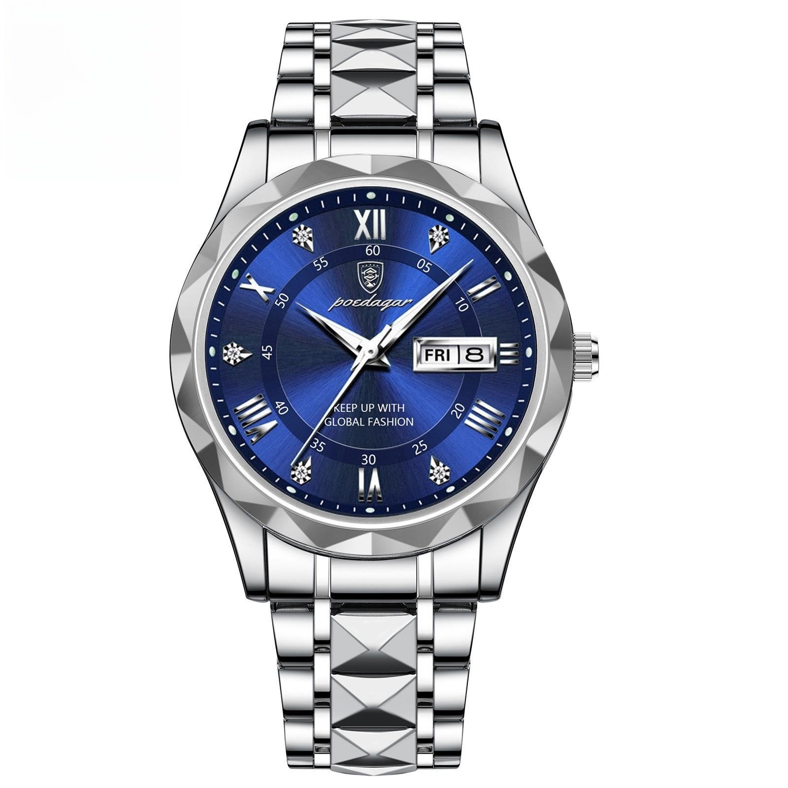 Men's Waterproof Double Calendar Luminous Quartz Watch - Image 5
