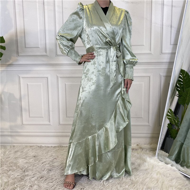 New Fashion Women's Clothing Patchwork Muslim Dress - Image 8
