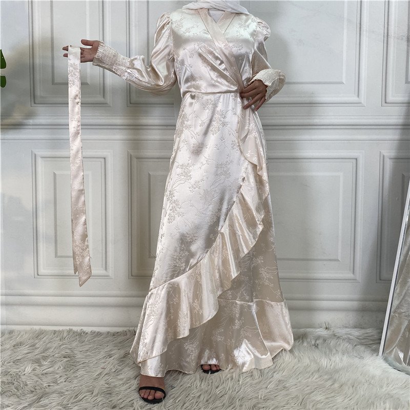 New Fashion Women's Clothing Patchwork Muslim Dress - Image 2