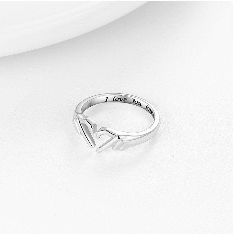 Romantic Heart Hand Hug Fashion Ring For Women Couple Jewelry Silver Color Punk Gesture Wedding Men Finger Accessories Gifts - Image 10