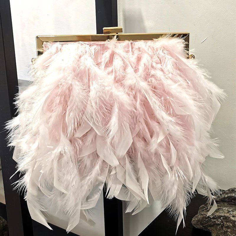 Chain Hair Bag Shoulder Hand Holding Clip Hardware Show Pearl Fashion - Image 2