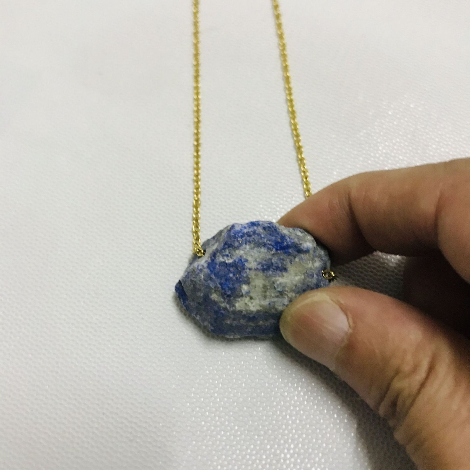 Natural Crystal Stone Pendant Necklace Irregular - Image 5