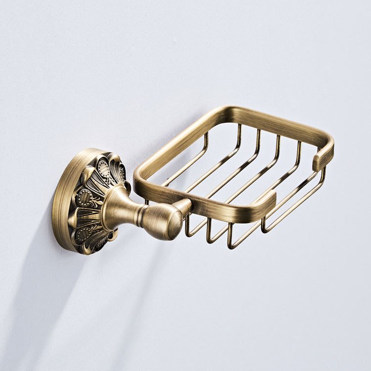 Copper Material Bathroom Hardware Pendant Retro Bronze Soap Dish - Image 4