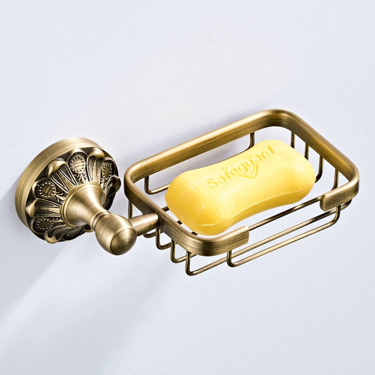 Copper Material Bathroom Hardware Pendant Retro Bronze Soap Dish - Image 2