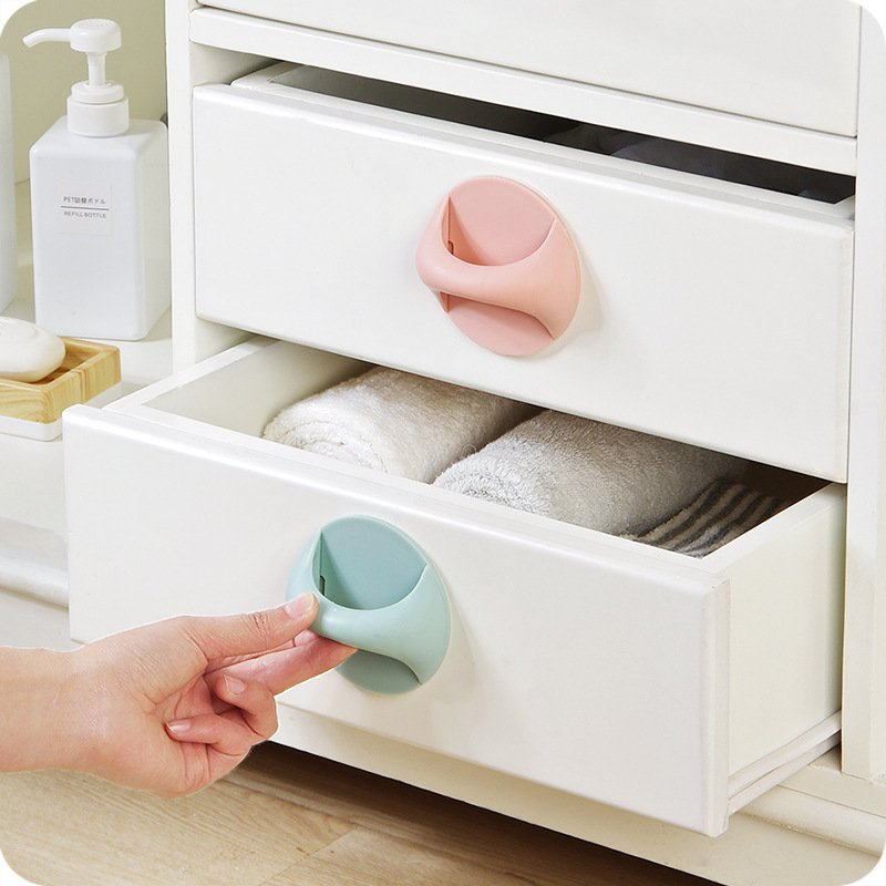 Self-Adhesive Round Plastic Knobs Multi-Purpose Multicolor Wardrobe Pulls Auxiliary Furniture Knobs Door Handles Hardware - Image 8
