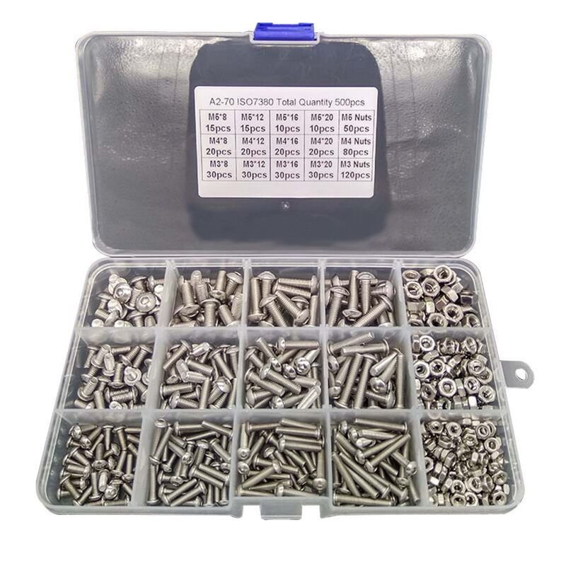 Round Head Bolt Nut Stainless Steel 304 Screw Mounting Hardware