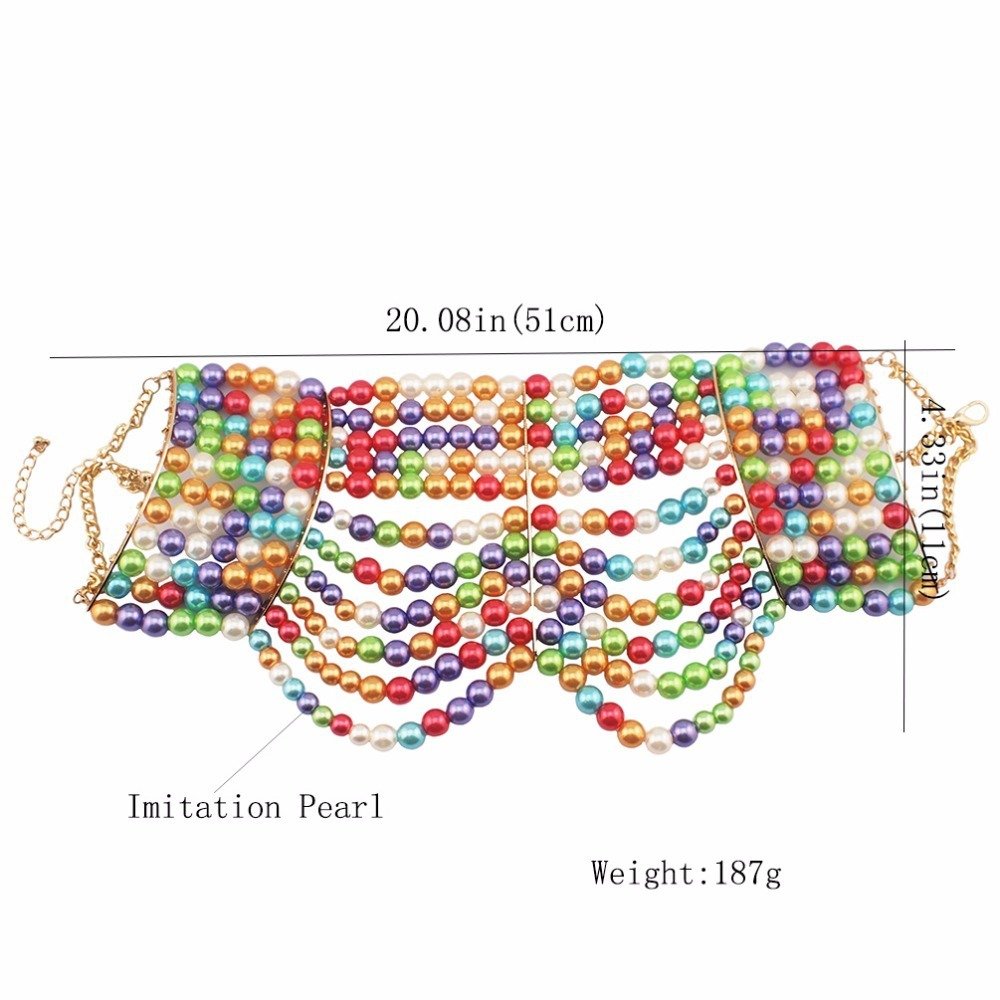 Multi-layered Pearl Sexy Short Necklace Necklace Necklace - Image 7