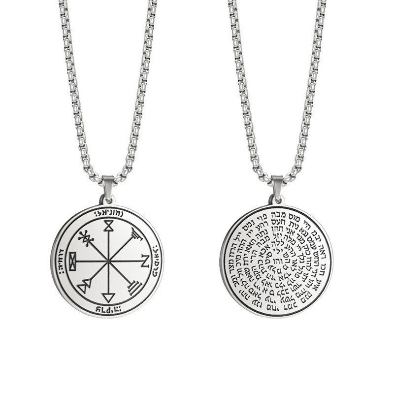 Viking Stainless Steel Jewelry Hardware Crystal Amulet Solomon Seal Pendant Love Kabbalah Pagan - Image 3