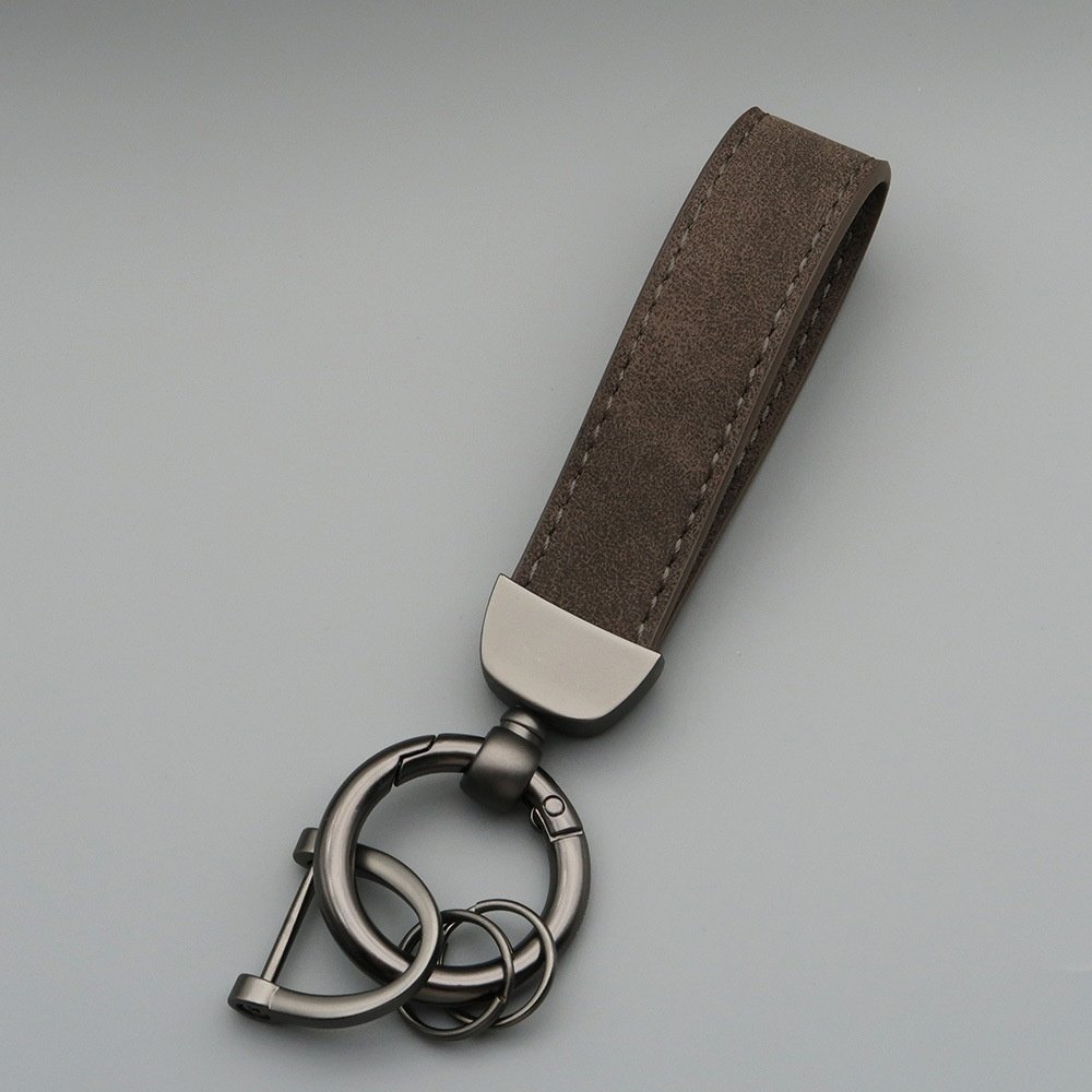 Suede Car Hardware Anti-lost Keychain - Image 6