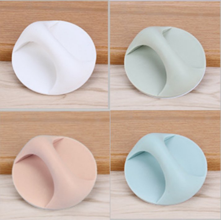 Self-Adhesive Round Plastic Knobs Multi-Purpose Multicolor Wardrobe Pulls Auxiliary Furniture Knobs Door Handles Hardware - Image 9